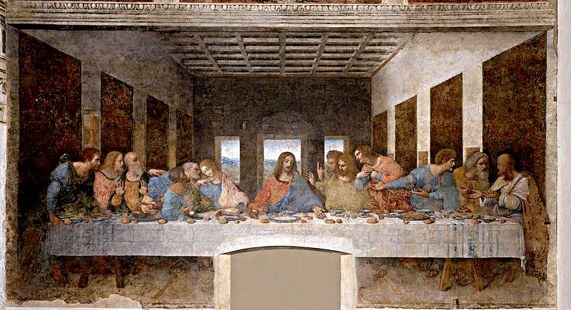 Leonardo DaVinci painting of the last supper